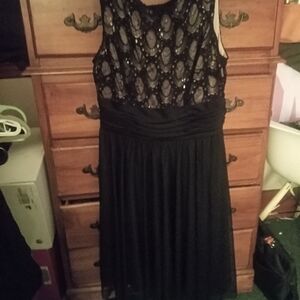 Elegant Black Lace Dress